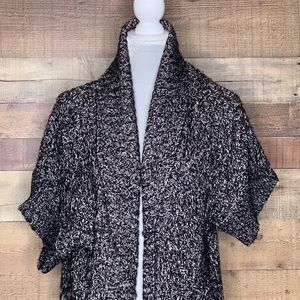 WHBM Small Long Cardigan Sweater Open Front